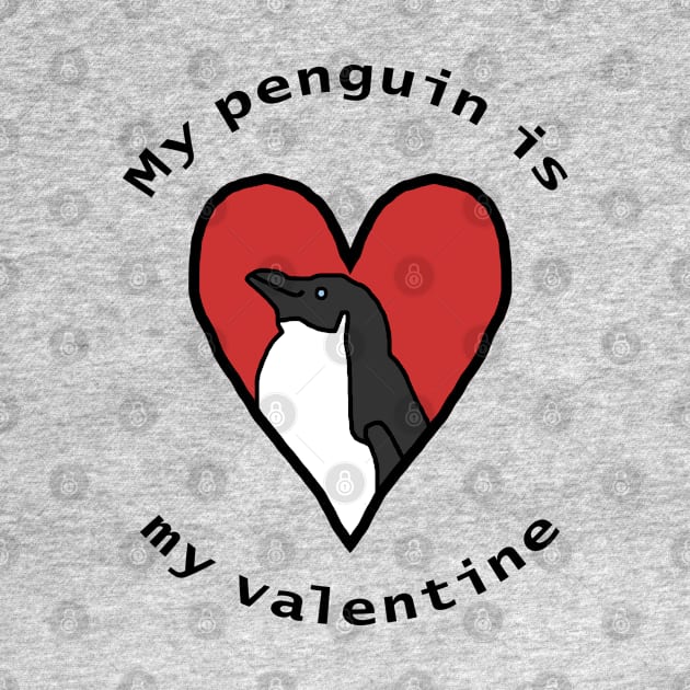 My Penguin is My Valentine by ellenhenryart